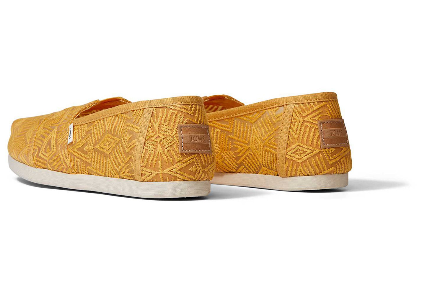 Toms Alpargata Geo Lace Espadrille Yellow - Womens - 14837-CJXN